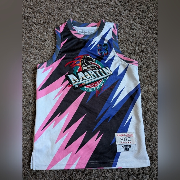 Headgear Classics Martin Lawrence Detroit Basketball Jersey Youth S - Picture 1 of 8